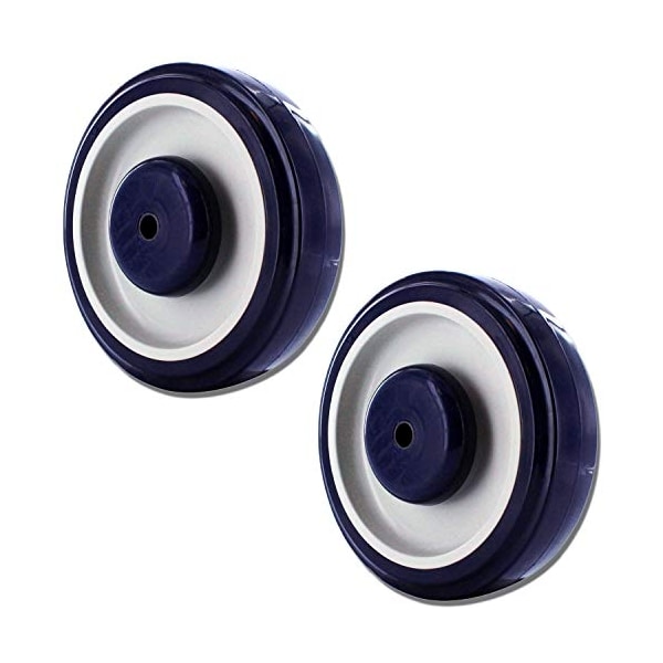 5 Universal Shopping CART Wheels, 5/16 Axle Hole, Set of 2